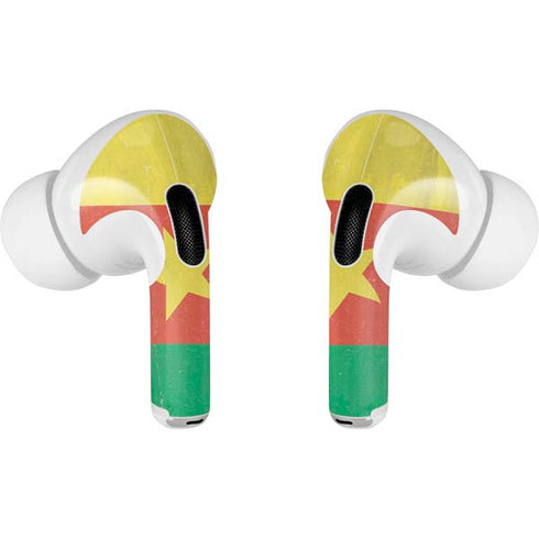 Cameroon Flag Distressed AirPods Pro 2nd Gen Skin